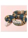 Snake Themed Wall Art Blue/Gold/Pink 30x30cm