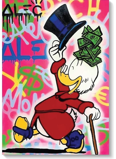 Alec Monopoly Wall Art Multicolour 40x60cm