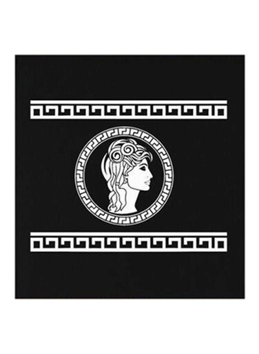 Modern MDF Wall Art Black/White 30x30cm