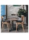 Cafeteria Themed Wall Art Grey/Beige/Blue 30x30cm