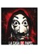 Money Heist Printed Wall Art Red/Black/Grey 30x30cm