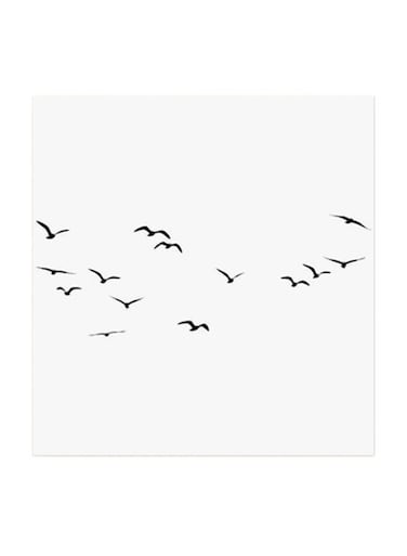 Birds Freedom MDF Wall Art Multicolour 30x30centimeter