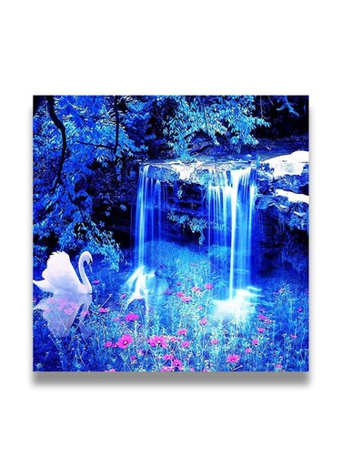 Decorative MDF Wall Art Painting Multicolour 30 x 30cm