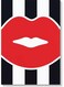Decorative Wall Art Painting Red/White/Black 40 x 60cm