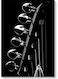 Oud Themed Wall Art Painting Black/White 40x60cm