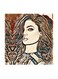 Haifa Wehbe MDF Wall Art Multicolour 30x30centimeter