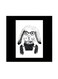 Cartoon Themed Wall Art White/Black 30x30centimeter