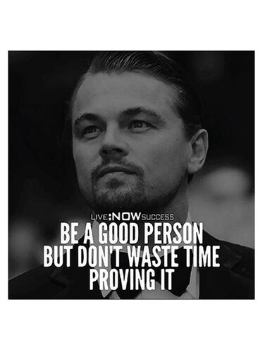 The Wolf Of Wall Street Printed Wall Art Grey/Black/White 30x30cm