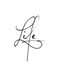 Life Printed Wall Art White/Black 30x30cm