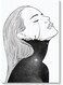 Decorative Wall Art Painting Black/White 40 x 60cm