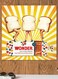 Wonder Toast Themed Wall Art Beige/Red/White 30x30cm