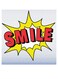 Smile Themed Wall Art Blue/Yellow/Red 30x30cm