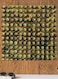 Palm Seed Printed Wall Art Green/Yellow 30x30cm