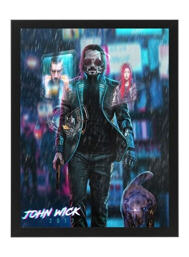 Wall Art Poster Frame John Wick 21X30 cm