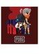 PUBG Themed Wall Art Red/Blue/White 30x30cm