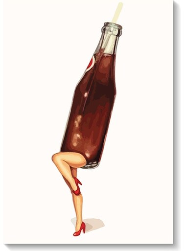 Cola Wall Art Painting Multicolour 40x60cm