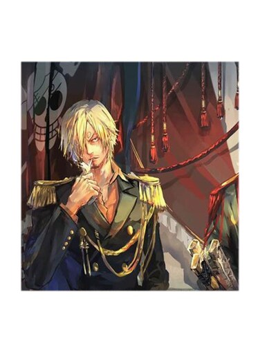 One Piece Sanji MDF Wall Art Multicolour 30x30cm