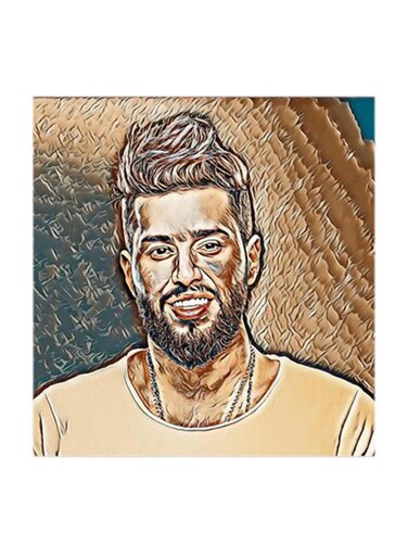 Mohammed Al Salem MDF Wall Art Multicolour 30x30cm