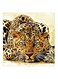 Cheetah MDF Wall Art Multicolour