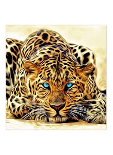 Cheetah MDF Wall Art Multicolour