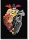 Heart And Flowers Wall Art Multicolour 40x60cm