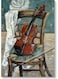 Violin Wall Art Multicolour 40x60cm