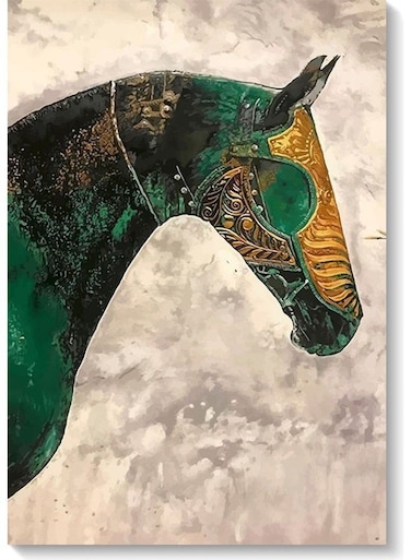Horse Digital Wall Art Multicolour 40x60cm