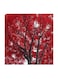 Nature Red Tree MDF Wall Art Multicolour 30x30centimeter