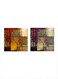 2-Pieces Contemporary Islamic Mdf Wall Art Multicolour 30x30cm