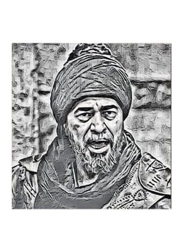 Ertugrul MDF Wall Art Multicolour 30x30centimeter