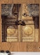 Door Of Kaaba Themed Wall Art multicolour 30x30cm
