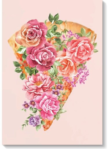 Pizza Wall Art Multicolour 40x60cm