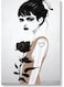 Flowers Girl Wall Art Multicolour 40x60cm