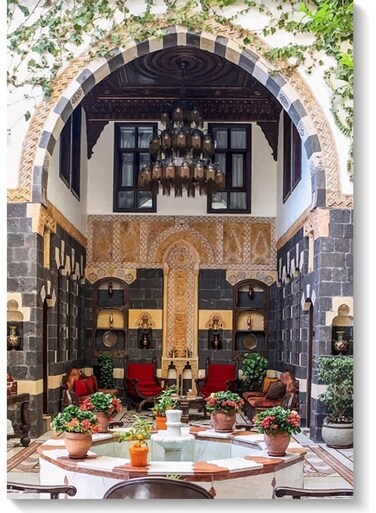 Old Syrian House Themed Wall Art Painting Multicolour 40x60cm