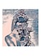 Beautiful Flowers And Women MDF Wall Art Multicolour 30x30cm
