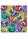 Fish Themed Wall Art Blue/Orange/Yellow 30x30cm