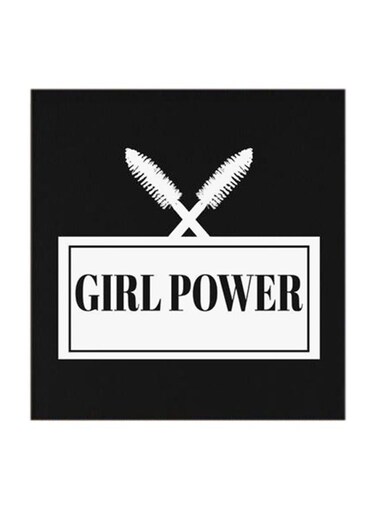 Makeup is Girl Power MDF Wall Art Multicolour 30x30centimeter