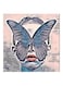 Butterfly And Woman MDF Wall Art Multicolour 30x30cm