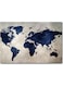 World Map Printed Wall Art Multicolour 40x60cm