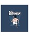 Bathman Themed Wall Art Blue/White/Black 30x30cm