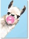 The llama Wall Art Painting Multicolour 40x60cm