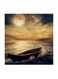 Black Moon MDF Wall Art Multicolour 30x30cm