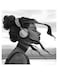 Woman Themed Wall Art Grey/Black 30x30cm