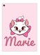 Printed Decorative Wall Art Plate Pink/White 20cm