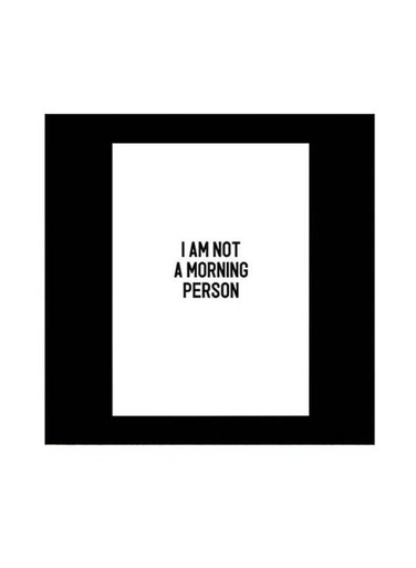 Quote Printed Wall Art Black/White 30x30cm