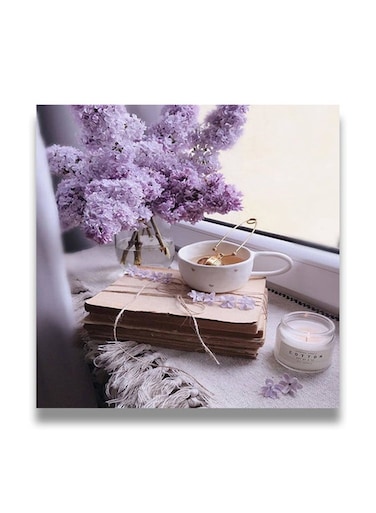 Decorative MDF Wall Art Painting Multicolour 30 x 30cm