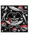The Pirate Themed Wall Art Black/White/Red 30x30cm