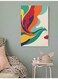 Abstract Bird Wall Art Multicolour 40x60cm