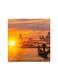 Venetian Gondolier Punting Mdf Wall Art Multicolour 30x30cm