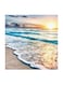 The Sunset Sea MDF Wall Art Multicolour 30x30centimeter
